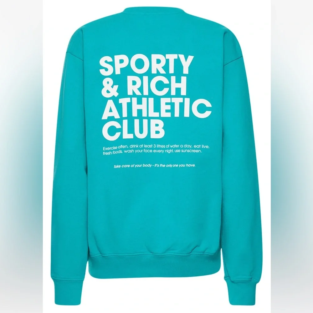 Sporty & Rich Athletic Club Crewneck Sweatshirt - Picture 2 of 6